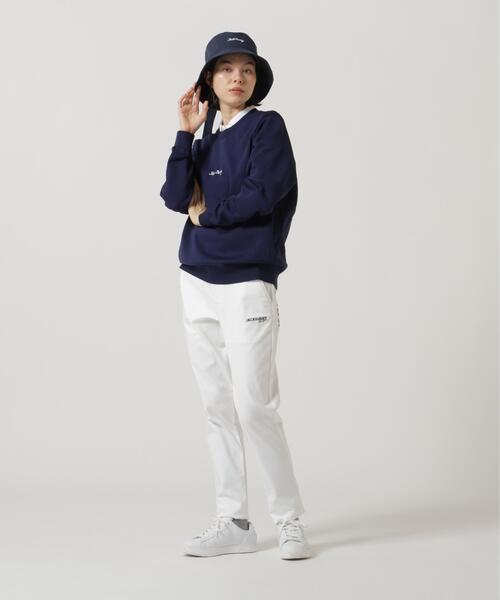 Jack Bunny!!(ジャックバニー)の「【Jack Bunny!!】ストレッチツイルロングパンツ(その他パンツ・レディース・ネイビー/ホワイト・LARGE/SMALL/MEDIUM)」の4枚目の写真