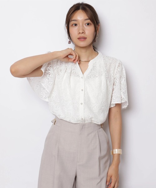 JUSGLITTY（ジャスグリッティー）の「チューリップスリーブパールブラウス（シャツ/ブラウス・レディース・ホワイト系その他・2/1）」の2枚目の写真