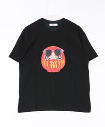 オーバーサイズダルマプリントTシャツ