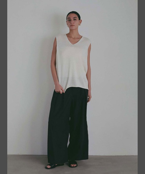 HER.(ハー)の「リラクシータックパンツ(その他パンツ・レディース・チャコールグレー/カーキ・1/2)」の8枚目の写真