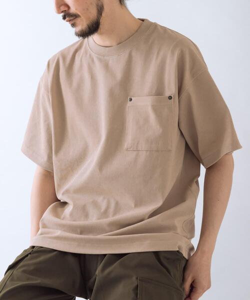 接触冷感 ツイル ポケット Tシャツ（Tシャツ/カットソー）｜ITEMS