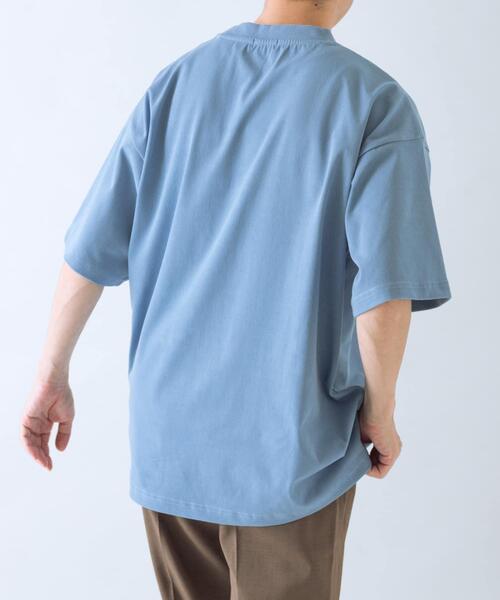 ITEMS URBANRESEARCH(アイテムズ アーバンリサーチ)の「接触冷感 ツイル ポケット Tシャツ(Tシャツ/カットソー・メンズ・オリーブ/チャコールグレー/ブルー系その他/モカ・LARGE/MEDIUM)」の20枚目の写真