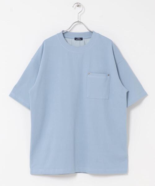 ITEMS URBANRESEARCH(アイテムズ アーバンリサーチ)の「接触冷感 ツイル ポケット Tシャツ(Tシャツ/カットソー・メンズ・オリーブ/チャコールグレー/ブルー系その他/モカ・LARGE/MEDIUM)」の11枚目の写真