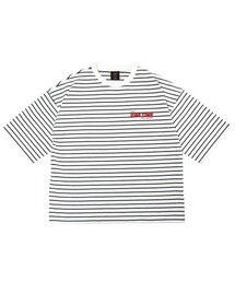 Leyline（レイライン）の「【Leyline】onetime tee / ヘビーウェイト ボーダー ビッグシルエットTシャツ（Tシャツ/カットソー）」