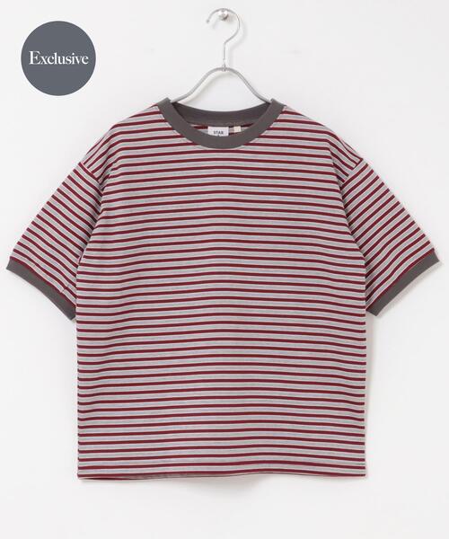 STAR&STRIPE(スターアンドストライプ)の「『別注』STAR&STRIPE×DOORS MULTI RINGER T-SHIRTS2(Tシャツ/カットソー・レディース・グリーン系その他/ブラック系その他/グレー系その他・ONE)」の3枚目の写真