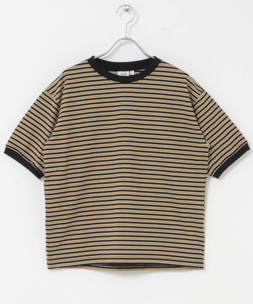 STAR&STRIPE(スターアンドストライプ)の「『別注』STAR&STRIPE×DOORS MULTI RINGER T-SHIRTS2(Tシャツ/カットソー・レディース・グリーン系その他/ブラック系その他・ONE)」の11枚目の写真