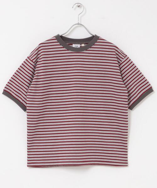 STAR&STRIPE(スターアンドストライプ)の「『別注』STAR&STRIPE×DOORS MULTI RINGER T-SHIRTS2(Tシャツ/カットソー・レディース・グリーン系その他/ブラック系その他・ONE)」の8枚目の写真