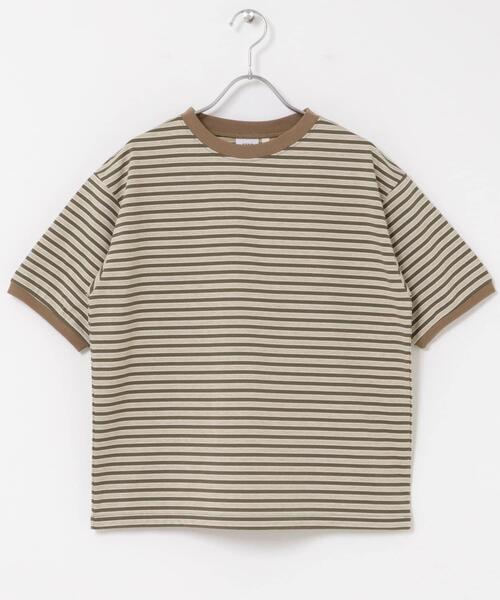 STAR&STRIPE(スターアンドストライプ)の「『別注』STAR&STRIPE×DOORS MULTI RINGER T-SHIRTS2(Tシャツ/カットソー・レディース・グリーン系その他/ブラック系その他・ONE)」の3枚目の写真