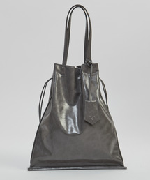 CONVERSE TOKYO（コンバーストウキョウ）の「【CONVERSE TOKYO】＜UNISEX＞ SYNTHETIC LEATHER GATHERED TOTE BAG / ユニセックス /シンセティックレザー ギャザー トートバッグ / A4収納可能 / 15インチPC収納 / キーチャーム付属（トートバッグ）」