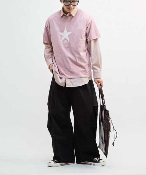 CONVERSE TOKYO（コンバーストウキョウ）の「【CONVERSE TOKYO】＜UNISEX＞ SYNTHETIC LEATHER GATHERED TOTE BAG / ユニセックス /シンセティックレザー ギャザー トートバッグ / A4収納可能 / 15インチPC収納 / キーチャーム付属（トートバッグ・レディース・グレー/ブラウン/ブラック・FREE）」の10枚目の写真