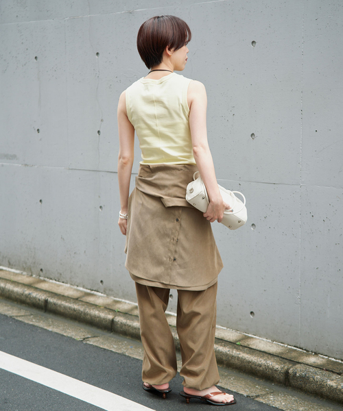 IENA(イエナ)の「《/手洗い可》フィブリルキュプラミックスジョガーパンツ(その他パンツ・レディース・チャコールグレー/カーキ・38/36)」の20枚目の写真