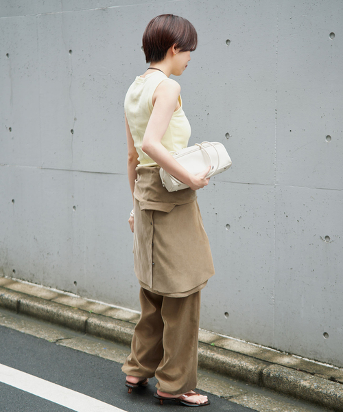 IENA(イエナ)の「《/手洗い可》フィブリルキュプラミックスジョガーパンツ(その他パンツ・レディース・チャコールグレー/カーキ・38/36)」の21枚目の写真