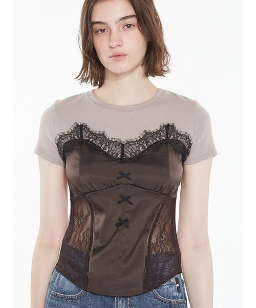 Corset Docking T-shirt / コルセットドッキングTシャツ（Tシャツ
