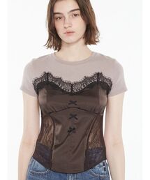 Bra Printed Bodysuit/ブラプリント ボディスーツ（Tシャツ/カットソー