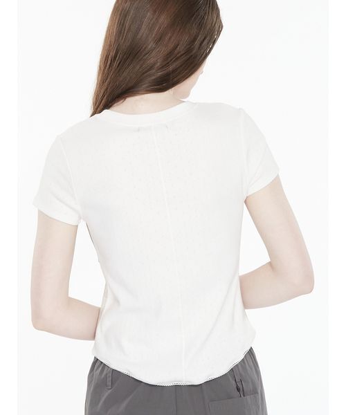 SORIN（ソリン　）の「Corset Docking T-shirt / コルセットドッキングＴシャツ（Tシャツ/カットソー・レディース・グレー/ベビーピンク/ホワイト/ブラック・38）」の12枚目の写真