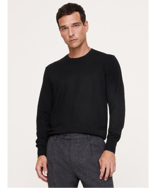 Banana Republic(バナナリパブリック)の「メリノ クルーネックセーター(ニット/セーター・メンズ・チャコールグレー/ライトブルー/ブラック/ネイビー/ブラウン/グリーン/その他/マルチ/ナチュラル・S/M/L/XL)」の2枚目の写真