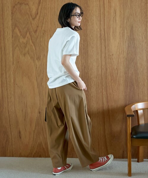 coen(コーエン)の「【汗染み軽減】オータムカラー アソートロゴプリントTシャツ(Tシャツ/カットソー・レディース・ロイヤルブルー/ダークグレー/ブラウン/オフホワイト・L/M)」の7枚目の写真