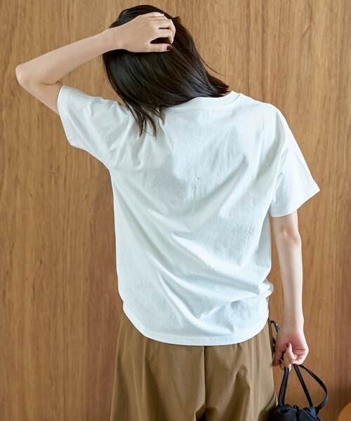coen(コーエン)の「【汗染み軽減】オータムカラー アソートロゴプリントTシャツ(Tシャツ/カットソー・レディース・ロイヤルブルー/ダークグレー/ブラウン/オフホワイト・L/M)」の10枚目の写真