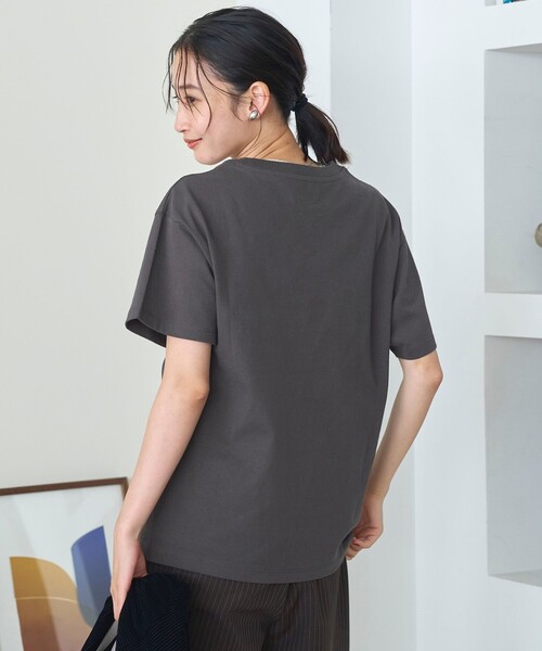 coen(コーエン)の「【汗染み軽減】オータムカラー アソートロゴプリントTシャツ(Tシャツ/カットソー・レディース・ロイヤルブルー/ダークグレー/ブラウン/オフホワイト・L/M)」の16枚目の写真