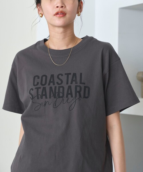 coen(コーエン)の「【汗染み軽減】オータムカラー アソートロゴプリントTシャツ(Tシャツ/カットソー・レディース・ロイヤルブルー/ダークグレー/ブラウン/オフホワイト・L/M)」の18枚目の写真
