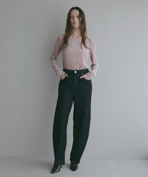 MANOF(マノフ)の「SHEER VELOUR CUT TOPS(その他トップス・レディース・ミント/ピンク・F)」の17枚目の写真