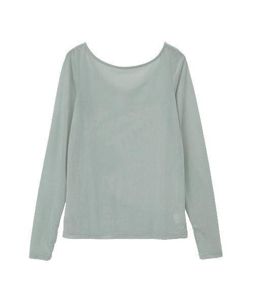 MANOF(マノフ)の「SHEER VELOUR CUT TOPS(その他トップス・レディース・ミント/ピンク・F)」の21枚目の写真
