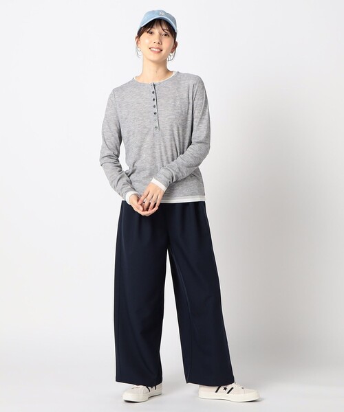 Grand PARK（グランドパーク）の「ストレッチTR イージーパンツ（その他パンツ・レディース・ブラウン/ネイビー/チャコールグレー・FREE）」の10枚目の写真