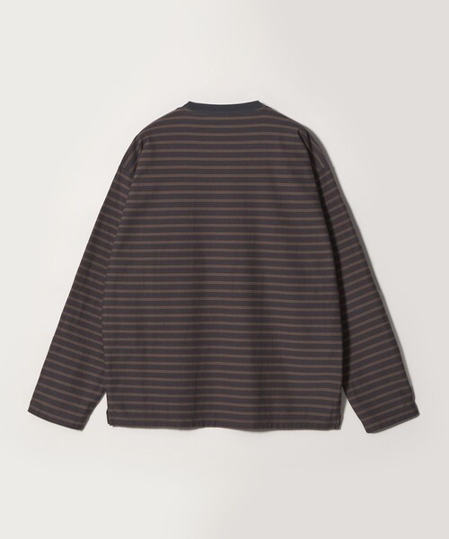 Steven Alan(スティーブンアラン)の「<Steven Alan> オーガニックコットン ボーダー カットソー(Tシャツ/カットソー・メンズ・ロイヤルブルー/モカ/ダークグレー・S/M/L/XL)」の4枚目の写真