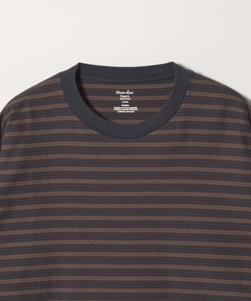 Steven Alan(スティーブンアラン)の「<Steven Alan> オーガニックコットン ボーダー カットソー(Tシャツ/カットソー・メンズ・ロイヤルブルー/モカ/ダークグレー・S/M/L/XL)」の5枚目の写真
