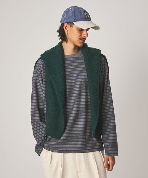 Steven Alan（スティーブンアラン）の「＜Steven Alan＞ オーガニックコットン ボーダー カットソー（Tシャツ/カットソー・メンズ・ロイヤルブルー/モカ/ダークグレー・S/M/L/XL）」の14枚目の写真