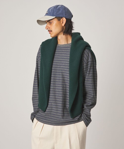 Steven Alan（スティーブンアラン）の「＜Steven Alan＞ オーガニックコットン ボーダー カットソー（Tシャツ/カットソー・メンズ・ロイヤルブルー/モカ/ダークグレー・S/M/L/XL）」の16枚目の写真