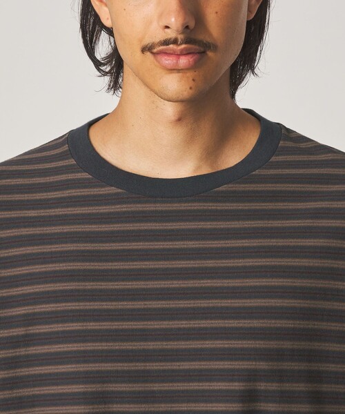 Steven Alan（スティーブンアラン）の「＜Steven Alan＞ オーガニックコットン ボーダー カットソー（Tシャツ/カットソー・メンズ・ロイヤルブルー/モカ/ダークグレー・S/M/L/XL）」の22枚目の写真