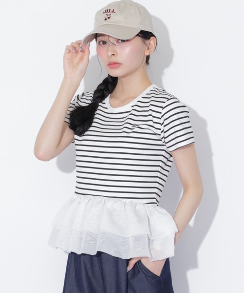 JILL by JILL STUART（ジルバイジルスチュアート）の「裾バルーンＴシャツ（Tシャツ/カットソー・レディース・ブラック/ホワイト系その他/イエロー/ホワイト・FREE）」の16枚目の写真