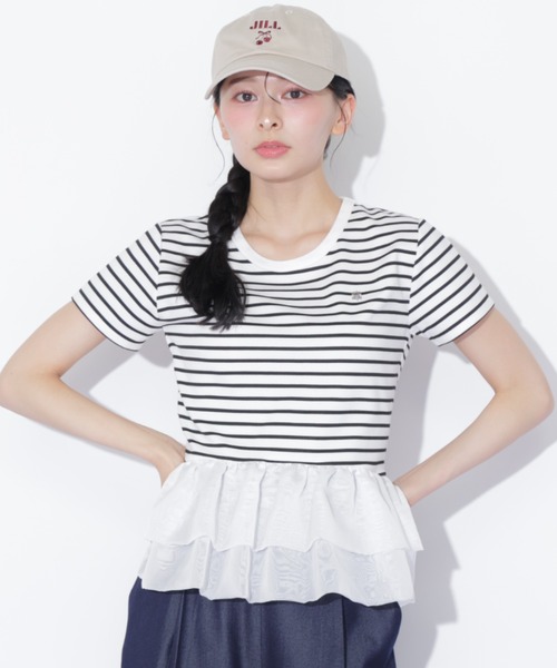 JILL by JILL STUART（ジルバイジルスチュアート）の「裾バルーンＴシャツ（Tシャツ/カットソー・レディース・ブラック/ホワイト系その他/イエロー/ホワイト・FREE）」の15枚目の写真