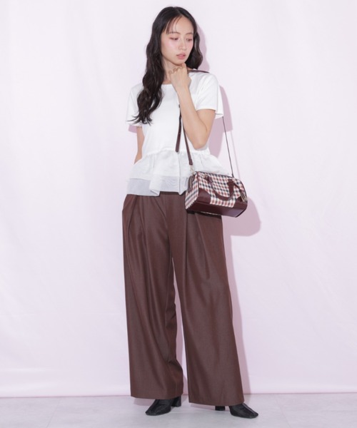 JILL by JILL STUART（ジルバイジルスチュアート）の「裾バルーンＴシャツ（Tシャツ/カットソー・レディース・ブラック/ホワイト系その他/イエロー/ホワイト・FREE）」の13枚目の写真