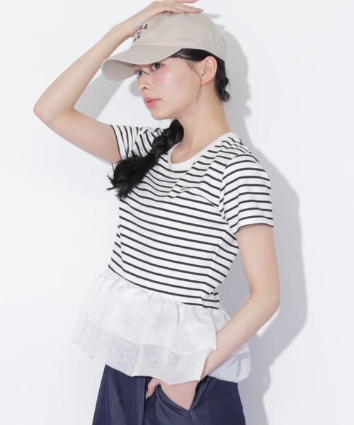JILL by JILL STUART（ジルバイジルスチュアート）の「裾バルーンＴシャツ（Tシャツ/カットソー・レディース・ブラック/ホワイト系その他/イエロー/ホワイト・FREE）」の17枚目の写真
