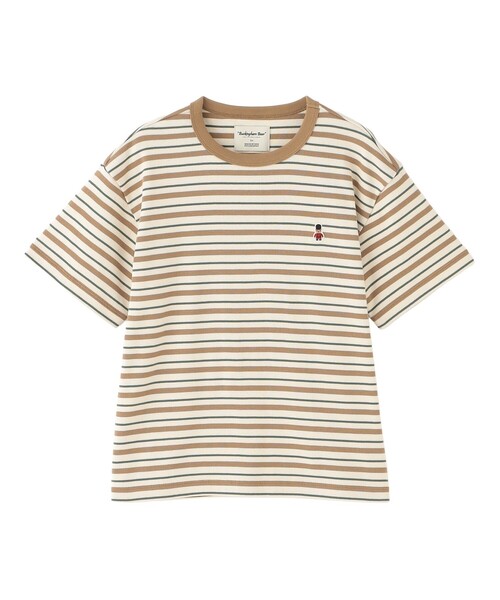 MACKINTOSH PHILOSOPHY(マッキントッシュ フィロソフィー)の「バッキンガムベア マルチボーダーTシャツ(Tシャツ/カットソー・レディース・ベージュ/ダークネイビー/レッド系その他3・38)」の1枚目の写真