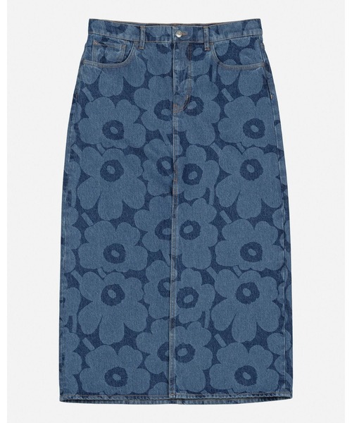 marimekko(マリメッコ)の「【Maridenim】Kuvastuma Unikko / skirt(スカート・レディース・ネイビー・40/38/36/34/32)」の6枚目の写真