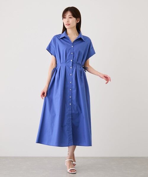 Jayro(ジャイロ)の「サイドドロストスキッパーワンピース(ワンピース・レディース・ブルー系その他4/ブラック・M)」の1枚目の写真