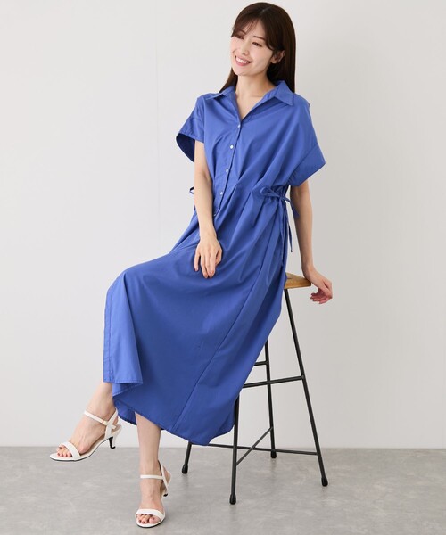 Jayro(ジャイロ)の「サイドドロストスキッパーワンピース(ワンピース・レディース・ブルー系その他4/ブラック・M)」の20枚目の写真