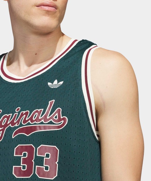 adidas(アディダス)の「OG Jersey / ジャージ タンクトップ アディダスオリジナルス adidas Originals(タンクトップ・メンズ・グリーン・XX-LARGE/3XL/LARGE/MEDIUM/SMALL/X-LARGE/X-SMALL)」の6枚目の写真