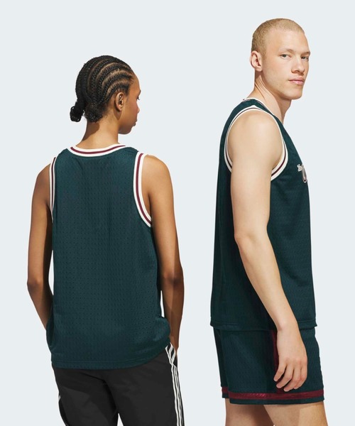 adidas(アディダス)の「OG Jersey / ジャージ タンクトップ アディダスオリジナルス adidas Originals(タンクトップ・メンズ・グリーン・XX-LARGE/3XL/LARGE/MEDIUM/SMALL/X-LARGE/X-SMALL)」の2枚目の写真