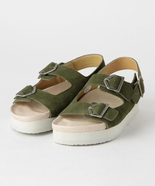 Another Edition（アナザーエディション）の「ワイドストラップサンダル/AEBC WideST SNDL20◆（サンダル・レディース・ナチュラル/オリーブ・MEDIUM/LARGE/SMALL）」の2枚目の写真
