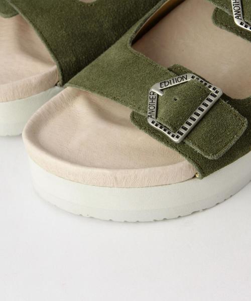 Another Edition（アナザーエディション）の「ワイドストラップサンダル/AEBC WideST SNDL20◆（サンダル・レディース・ナチュラル/オリーブ・MEDIUM/LARGE/SMALL）」の7枚目の写真