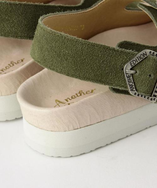 Another Edition（アナザーエディション）の「ワイドストラップサンダル/AEBC WideST SNDL20◆（サンダル・レディース・ナチュラル/オリーブ・MEDIUM/LARGE/SMALL）」の8枚目の写真