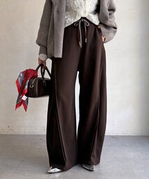 【WEB限定】ダブルコードスウェットワイドパンツ