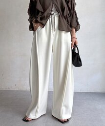 【WEB限定】ダブルコードスウェットワイドパンツ