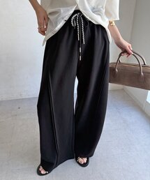 【WEB限定】ダブルコードスウェットワイドパンツ