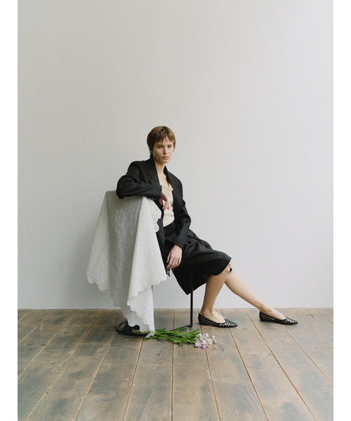 MOHAN(モハン)の「TIS LINEN TAILORED SINGLE BLAZER_BLACK(テーラードジャケット・レディース・ブラック・X-SMALL/MEDIUM/SMALL)」の7枚目の写真