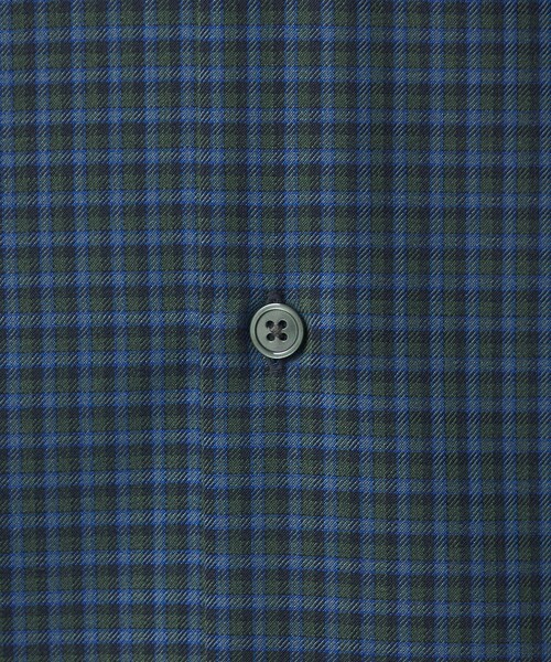 green label relaxing(グリーンレーベルリラクシング)の「ウォッシャブル ビエラチェック ジャストルーズ 長袖 シャツ(シャツ/ブラウス・メンズ・グレー/ダークグリーン/コバルトブルー・XL/S/M/L)」の19枚目の写真